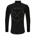 Fierce Frenzy Button-Up Shirt BLACK - Dudes Boutique