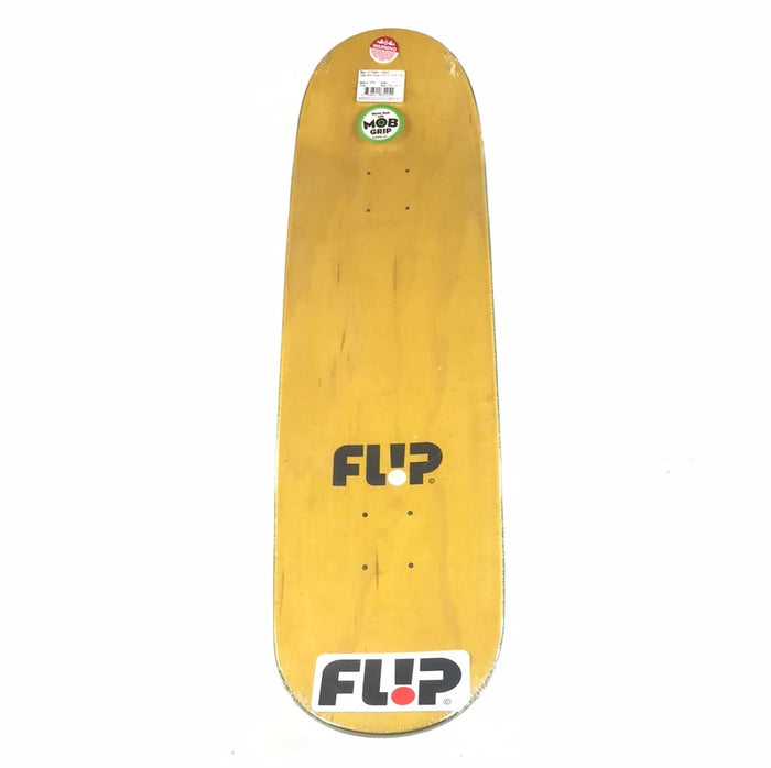 Flip Louie Lopez Gallery Series Smiling Cat Green Top Black/Grey 8.25'' Skateboard Deck