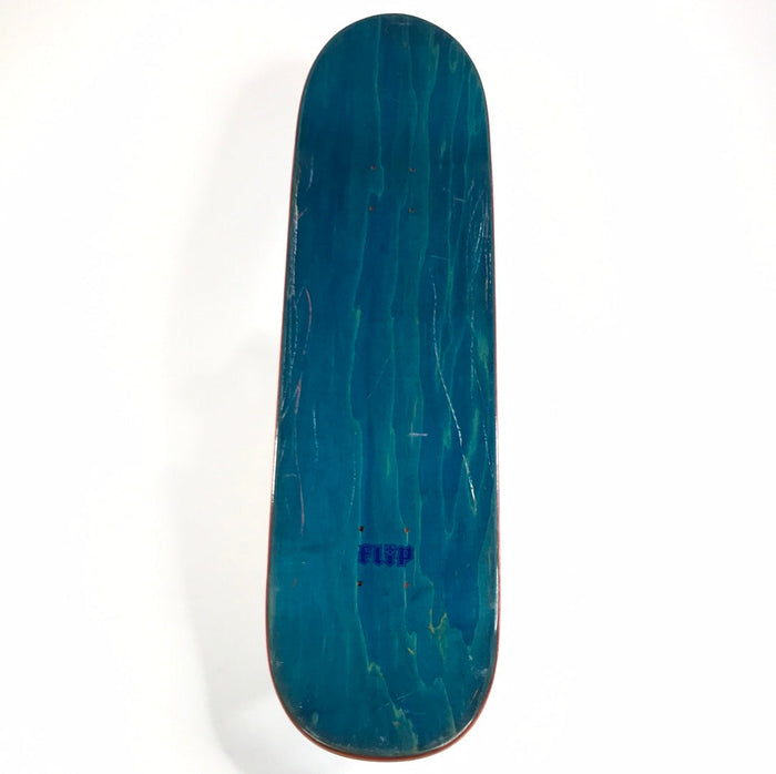 Flip Repeating Team Logo Blue 8.0" Skateboard Deck