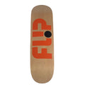 Flip Team Logo Woodgrain/Orange 8.5 Skateboard Deck