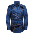 Floral Ferocity DARK BLUE - Dudes Boutique