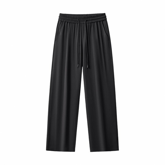 Flow Set – Textured Short Sleeve Shirt & Pant BLACK