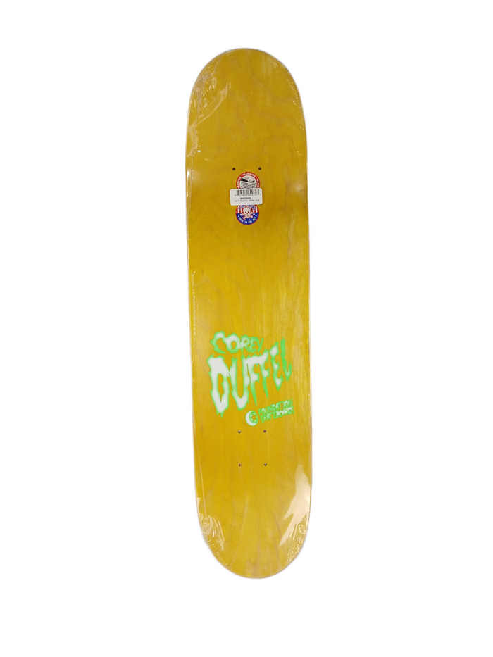 Foundation Corey Duffel Autographed Spooky Glow In The Dark Green Size 7.75" Vintage NOS Deck