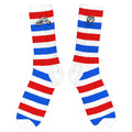 Foundation Moto Red White Blue Socks