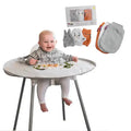 Gants de toilette en bambou et Kit Bavoir et Plateau