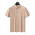 Geo Texture Stitchless Men's Polo Khaki