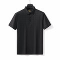 Geo Texture Stitchless Polo BLACK