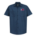Heroin Curb Killer Navy Button Up S/s Work Shirt