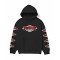 Huf X Thrasher Logo Black Hooded Sweatshirt