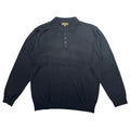 Inserch Men’s Black Long-Sleeve Polo Sweater