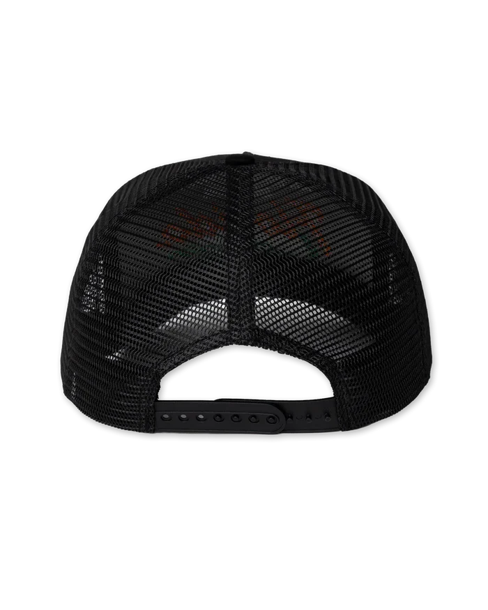 Jenkem Front Blunt White Black Trucker Snapback Hat