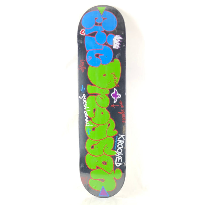Krooked Eric Dressen Guest Board Numbered Black/Green 7.75" Skateboard Deck