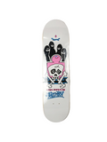 Krooked Mark Gonzales Skull & Crossbones Schmoos White Black Pink Multi Size 7.8" Vintage NOS Deck