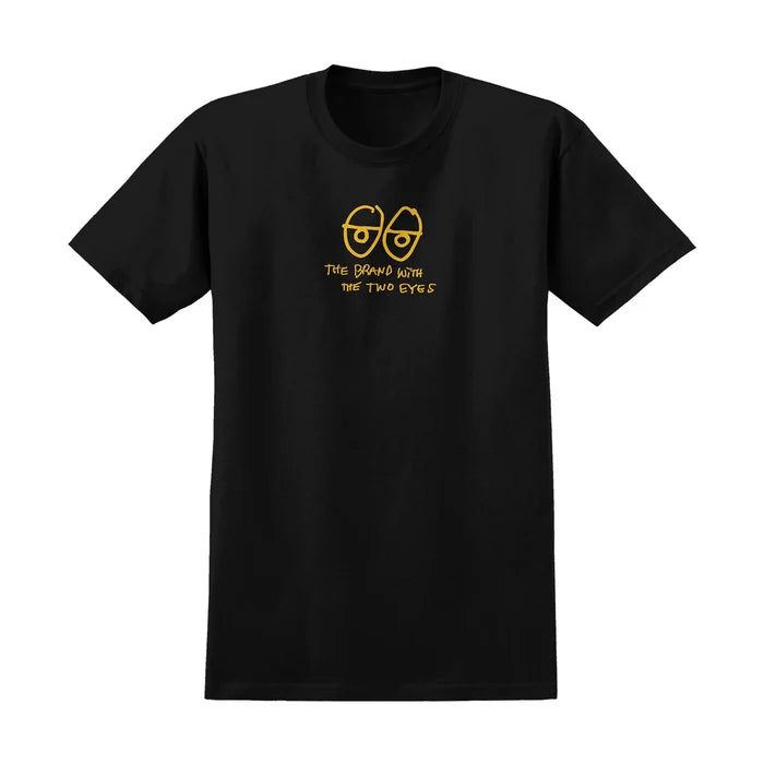 Krooked Two Eyes Black/Yellow S/s Shirt