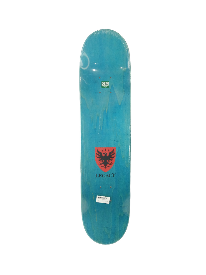 Legacy Team Bird Orange Black White Size 7.635" Vintage NOS Deck
