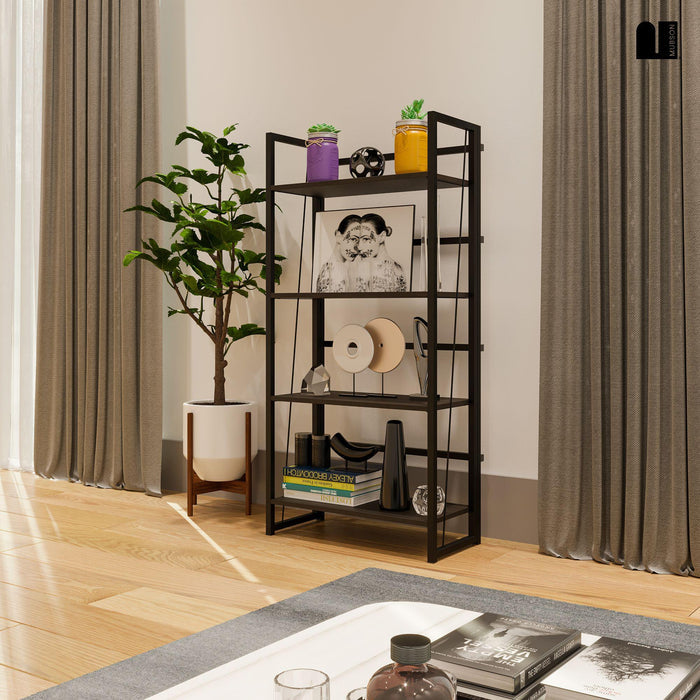 Librero Organizador Plegable con 4 Repisas. Estante Elden