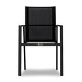 Lift Aluminum Dining Arm Chair#Finish_Black