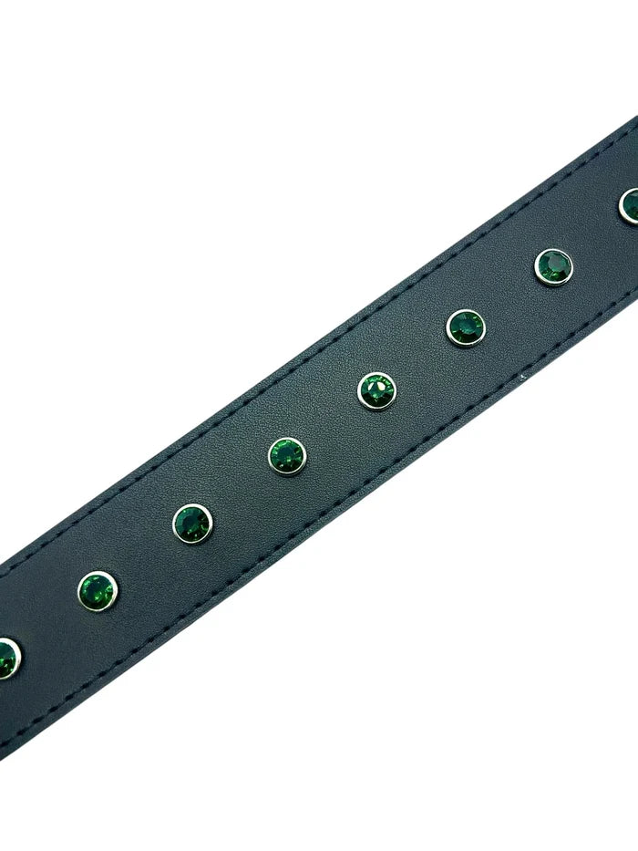 Loosey Rhinestone Black Belt