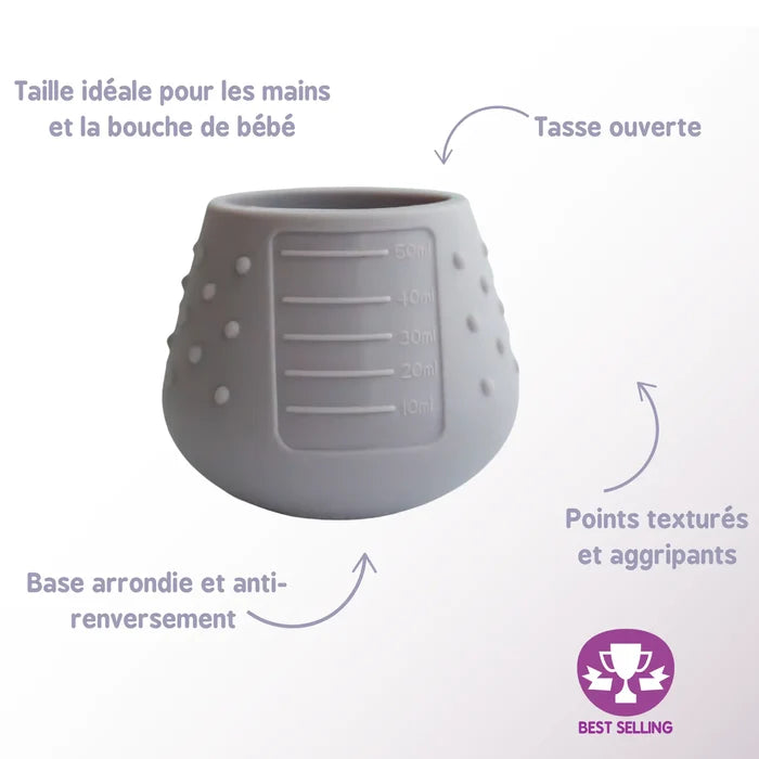 Lot de 2 DinkyCup - tasse d'apprentissage Fleur de Jardin