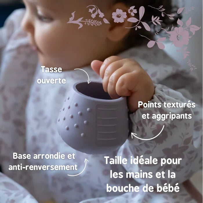 Lot de 2 DinkyCup - tasse d'apprentissage Fleur de Jardin