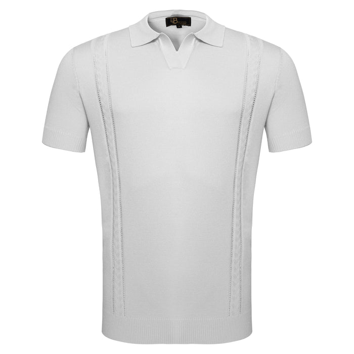LuxeKnit Polo WHITE