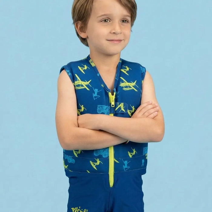 Maillot de bain flottant garçon : Baby hero Plouf