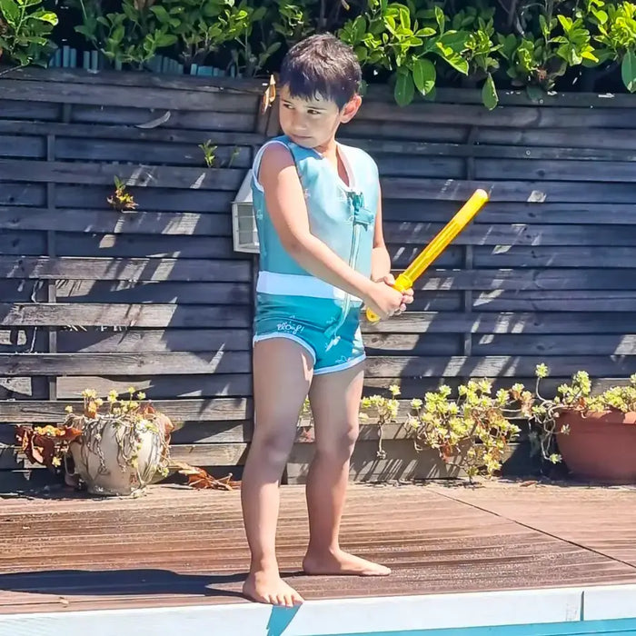 Maillot de bain flottant garçon : BB Shark Plouf