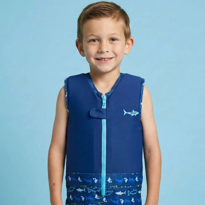 Maillot de bain flottant garçon : Megalodon Plouf