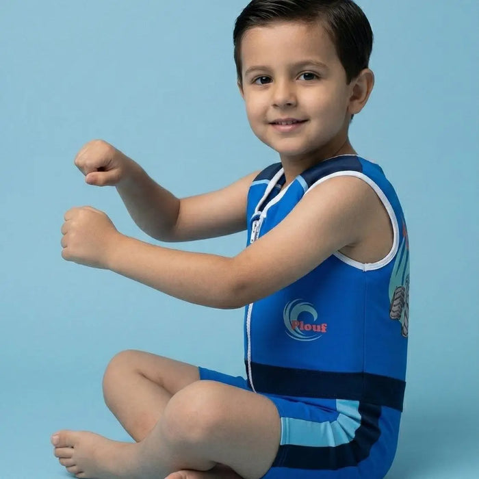 Maillot de bain flottant garçon : Monster Truck Plouf