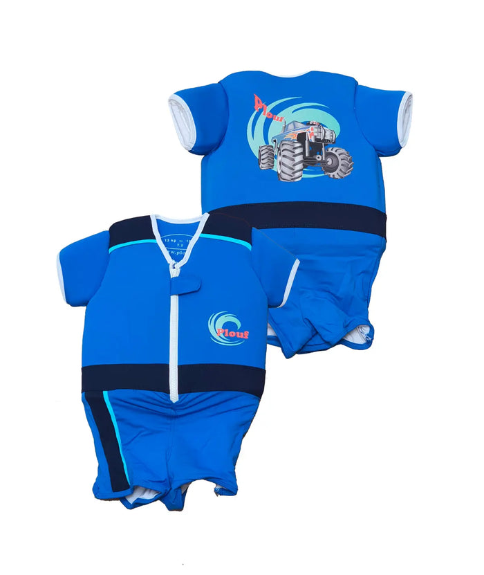 Maillot de bain flottant garçon : Monster Truck Plouf