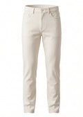 Mario Cavani White Stretch Dress Pants