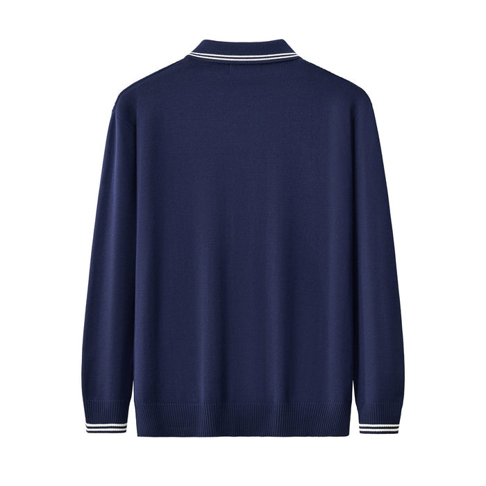 Marquee Cable Knit Cardigan LS NAVY
