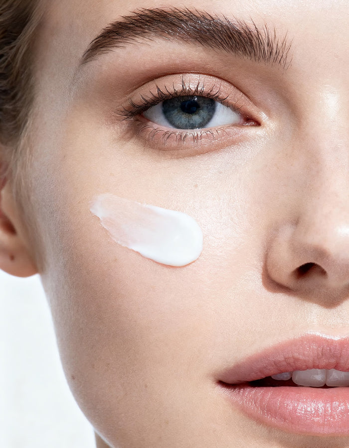 The instant tone-up effect of MD Extra White provides a dewy glass-skin finish without a white cast