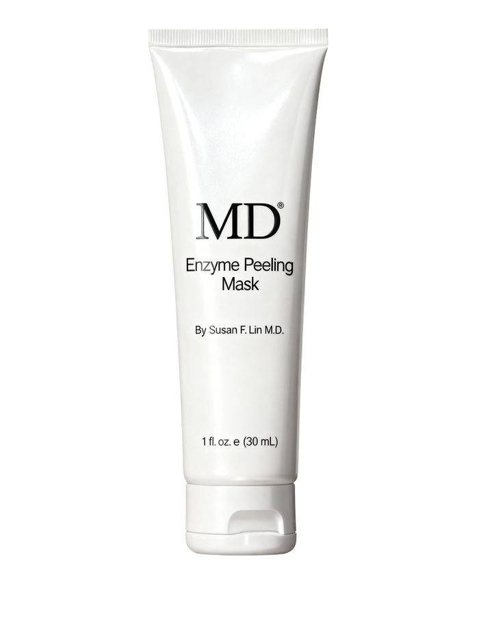 MD® Enzyme Peeling Mask in a 30mL professional bottle, a gentle exfoliating gel for sensitive skin resurfacing.