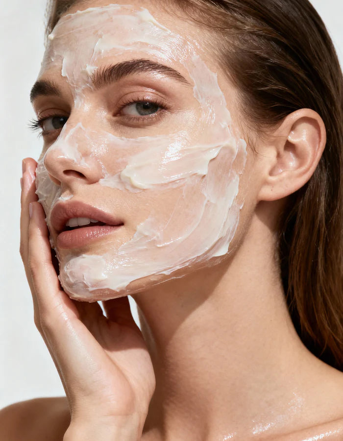 Using the MD® Enzyme Peeling Mask for home spa results.