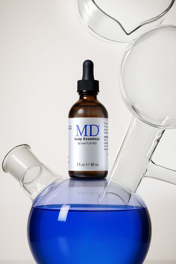MD® Scalp Essential 60 mL dropper bottle by Susan F. Lin, M.D., a leave-on scalp serum with botanicals