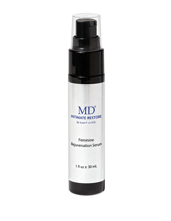 MD® Intimate Restore — hormone-free intimate serum, physician-formulated by Dr. Susan Lin, M.D., to moisturize delicate skin.