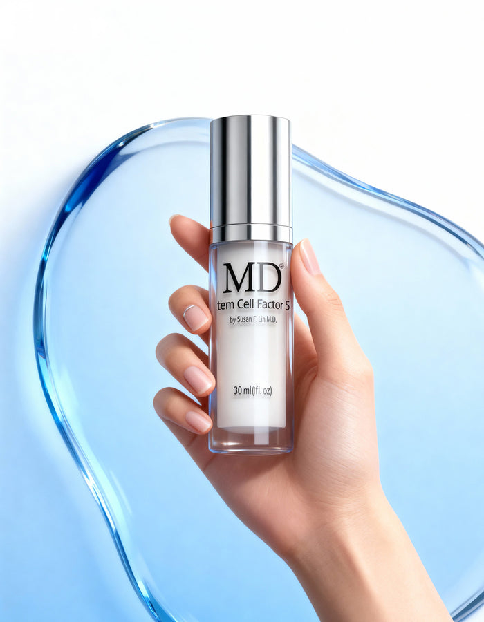 MD Stem Cell Factor 55 is a growth factor anti-aging serum powered by cutting-edge stem cell science and bioactive exosomes peptides.