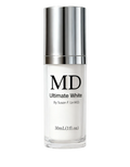 MD Ultimate White Serum – skin-brightening treatment with glutathione and peptides to reduce dark spots and promote radiant, even skin tone