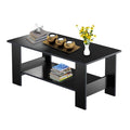 Mesa de Centro con Doble Repisa. Mesa de Centro para Sala Erin