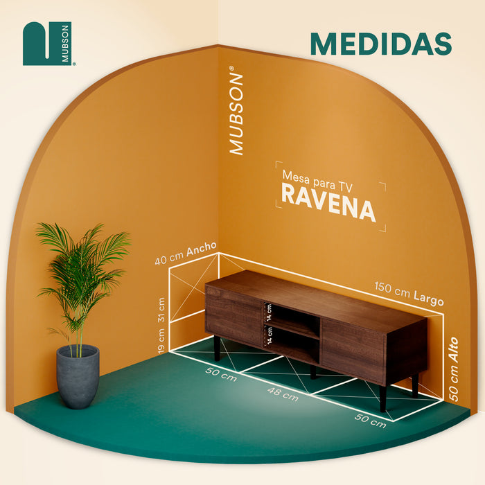 Mesa para TV 40 a 65 Pulgadas. Ravena