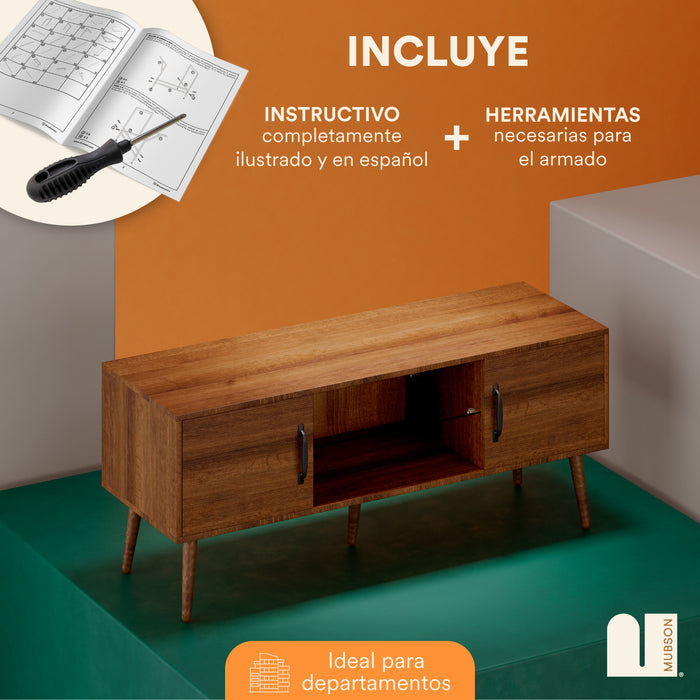 Mesa para TVs de 40 a 55 pulgadas. 120x40cms Marena
