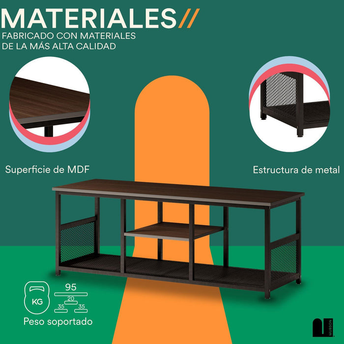 Mesa para TVs de hasta 55" -- 120x40cm Vondel