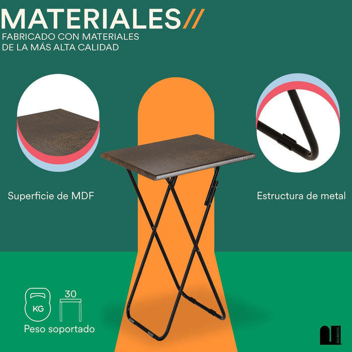 Mesa Plegable. Mesa Auxiliar Multiusos Otami