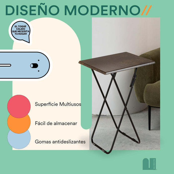 Mesa Plegable. Mesa Auxiliar Multiusos Otami