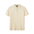 MetroLine Button Knit Polo KHAKI