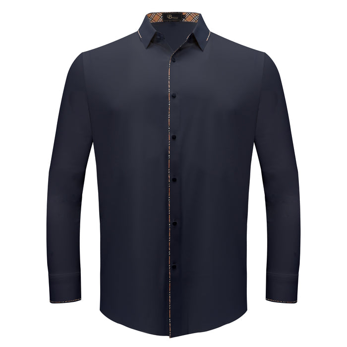 Modern Class Button up shirt NAVY - Dudes Boutique