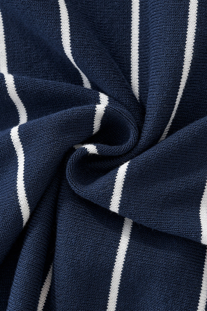 ModStripe Knit Shirt NAVY/WHITE