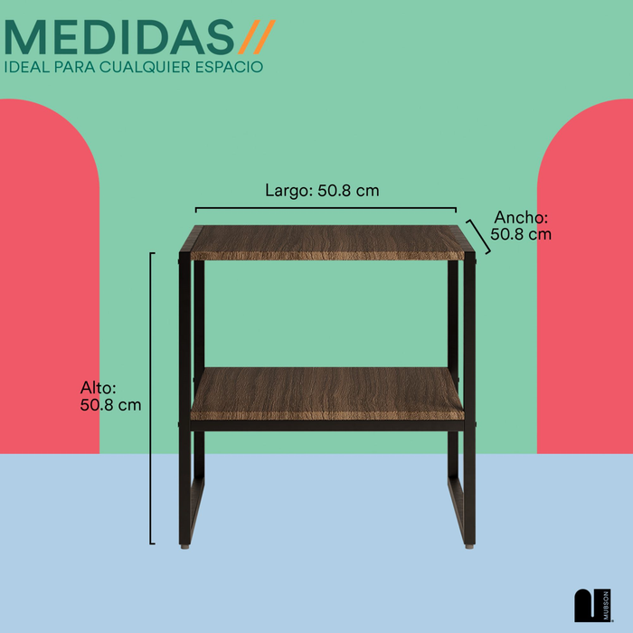 Mubson Buro para Recamara o Sala. Mesa de Noche Vesta