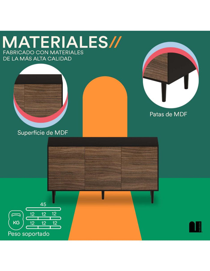 Mubson Credenza bufetera con puertas Gleza